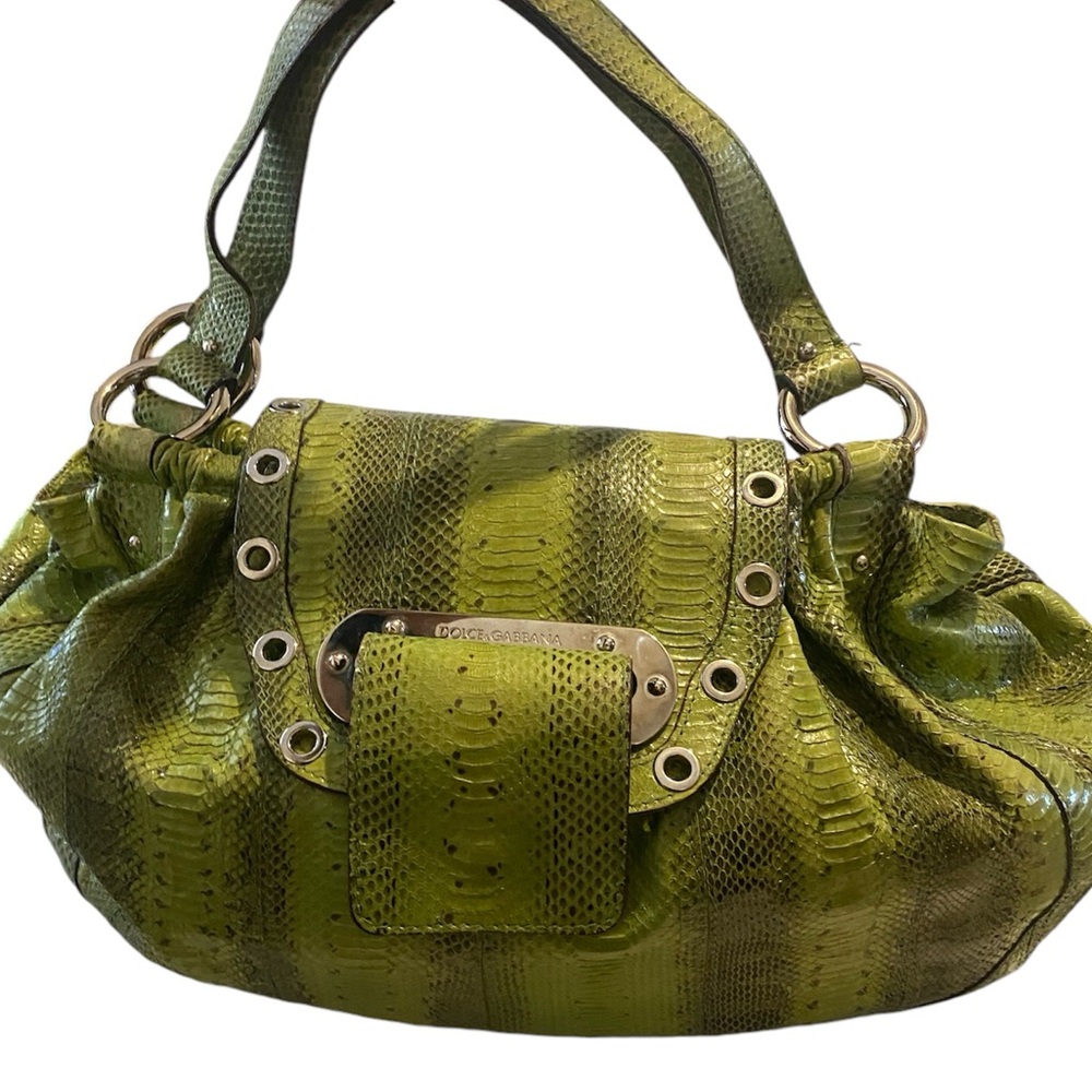 Dolce & Gabbana Vintage Snakeskin Green